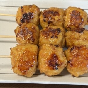 キャンプに☆肉団子の串焼き